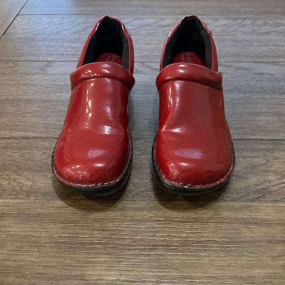 BOC Clogs Born Concept Margaret Red Clogs Patent Shoes Size 10/42 - Picture 7 of 12
